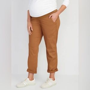 Old Navy maternity rollover waist ogc chino pants